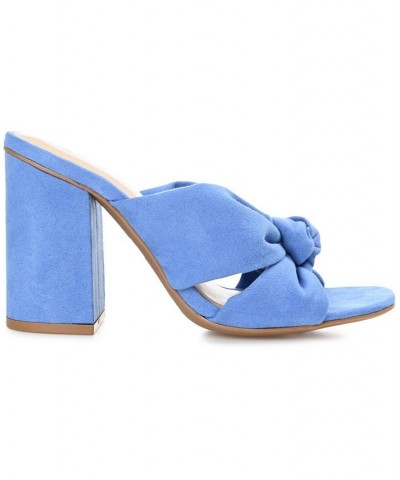 Women's Tabithea Knotted Sandals Blue $46.55 Shoes