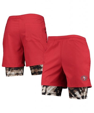 Men's Scarlet San Francisco 49ers Running Shorts $30.80 Shorts