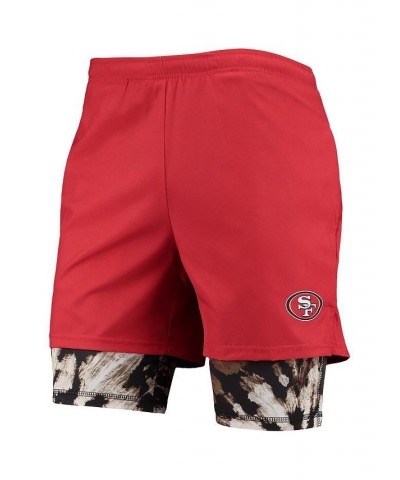 Men's Scarlet San Francisco 49ers Running Shorts $30.80 Shorts