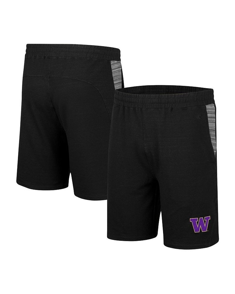 Men's Black Washington Huskies Wild Party Tri-Blend Shorts $21.59 Shorts