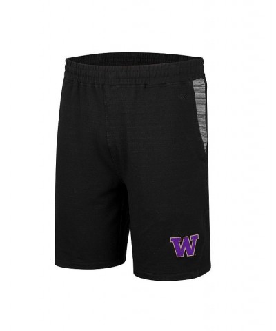 Men's Black Washington Huskies Wild Party Tri-Blend Shorts $21.59 Shorts