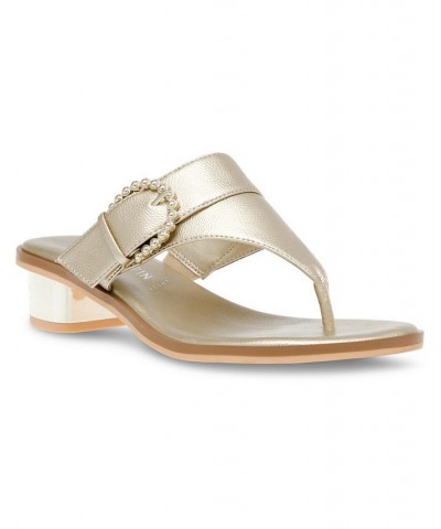 Women's Tillie Block Heel Sandal Silver $40.94 Shoes