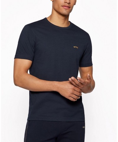 Boss Men's Crewneck T-shirt Blue $29.24 T-Shirts