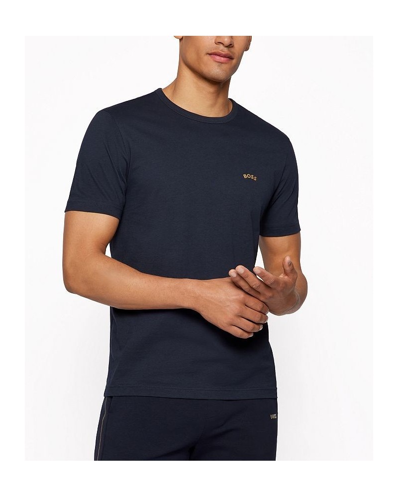 Boss Men's Crewneck T-shirt Blue $29.24 T-Shirts