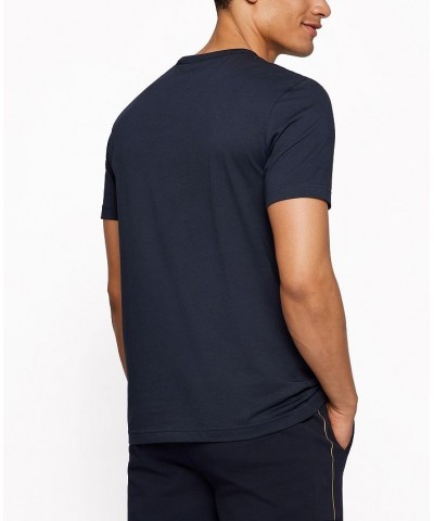 Boss Men's Crewneck T-shirt Blue $29.24 T-Shirts