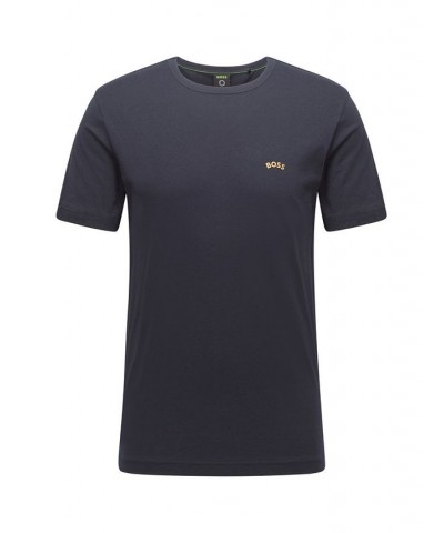 Boss Men's Crewneck T-shirt Blue $29.24 T-Shirts