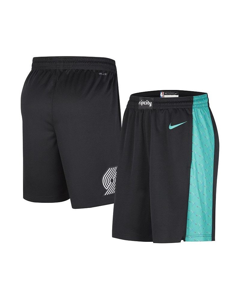 Men's Black Portland Trail Blazers 2022/23 City Edition Swingman Shorts $34.65 Shorts