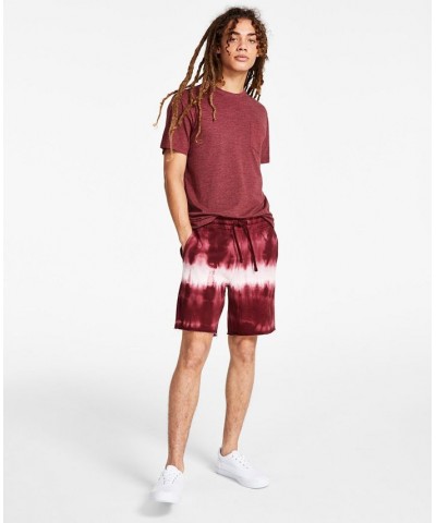 Men's Shibori Shorts Red $15.92 Shorts