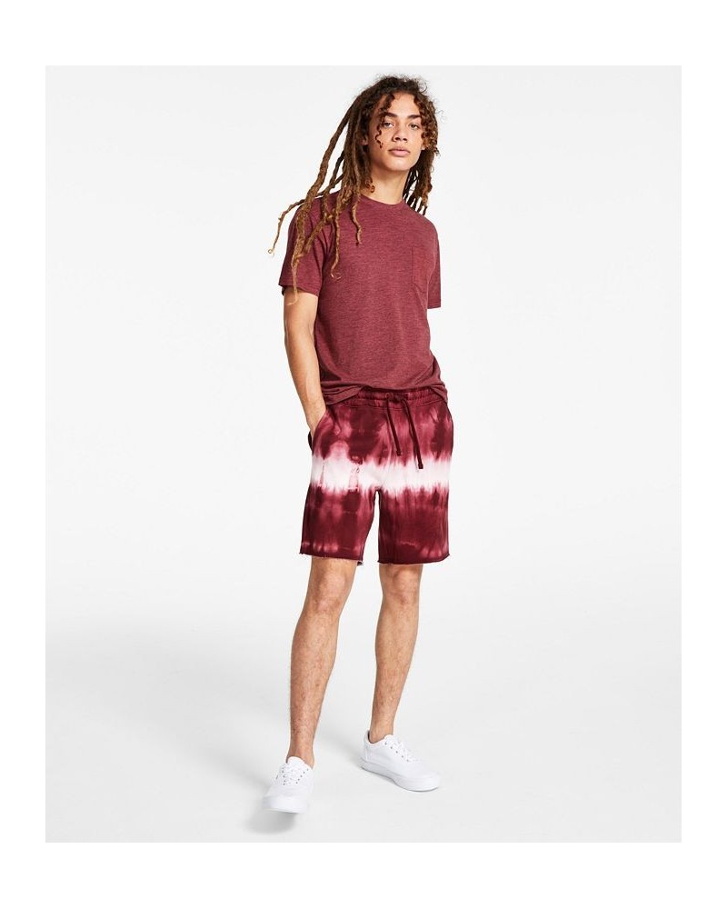 Men's Shibori Shorts Red $15.92 Shorts