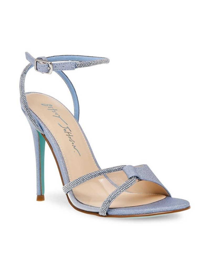 Women's Vera Evening Sandals Blue $45.87 Shoes