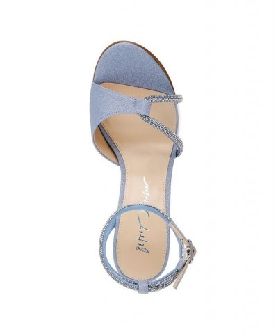 Women's Vera Evening Sandals Blue $45.87 Shoes