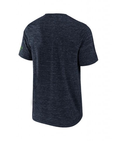 Men's NFL x Darius Rucker Collection by College Navy Seattle Seahawks Slub Henley T-shirt $17.20 T-Shirts