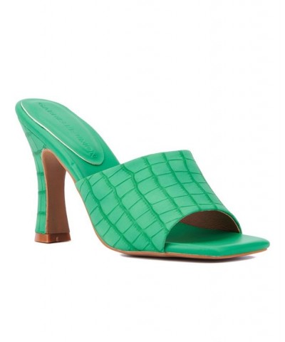 Women's Dayanara One Band Sandal Green $26.38 Shoes