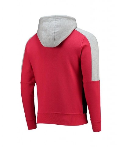 Men's Red, Black Atlanta Falcons Playoffs Color Block Full-Zip Hoodie $38.70 Sweatshirt