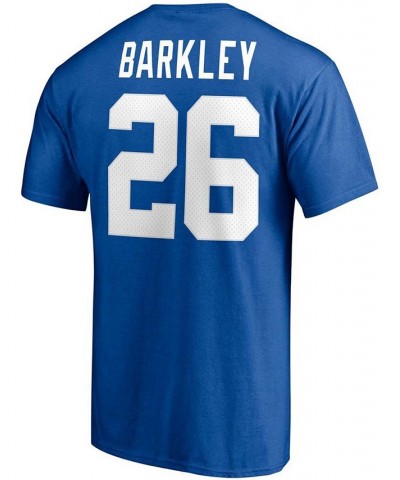 Men's Saquon Barkley Royal New York Giants Player Icon Name and Number T-shirt $19.79 T-Shirts