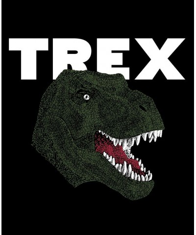 Men's Word Art T-Rex Head Crewneck Sweatshirt Black $27.99 Sweatshirt