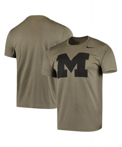 Men's Olive Michigan Wolverines Tonal Logo Legend Performance T-shirt $26.49 T-Shirts