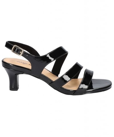 Women's Como Heeled Sandals Black Patent $40.50 Shoes