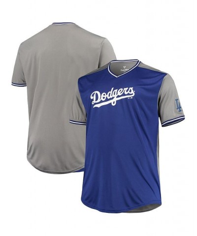 Men's Royal, Light Blue Los Angeles Dodgers Big and Tall Solid V-Neck T-shirt $30.80 T-Shirts