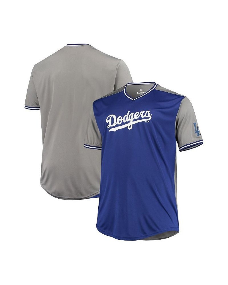 Men's Royal, Light Blue Los Angeles Dodgers Big and Tall Solid V-Neck T-shirt $30.80 T-Shirts