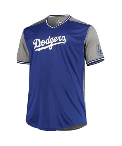 Men's Royal, Light Blue Los Angeles Dodgers Big and Tall Solid V-Neck T-shirt $30.80 T-Shirts