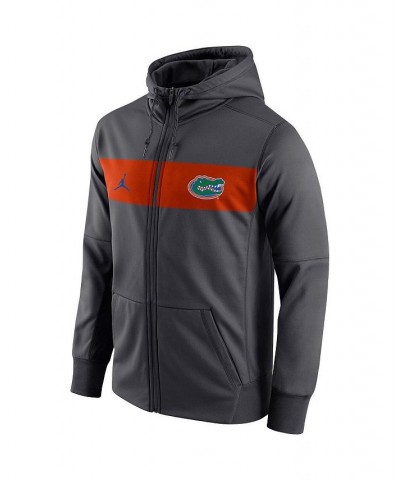 Men's Brand Anthracite Florida Gators Logo Performance Full-Zip Hoodie $47.50 Sweatshirt