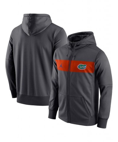 Men's Brand Anthracite Florida Gators Logo Performance Full-Zip Hoodie $47.50 Sweatshirt