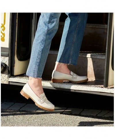 London Slip-on Loafers Ivory/Cream $33.00 Shoes