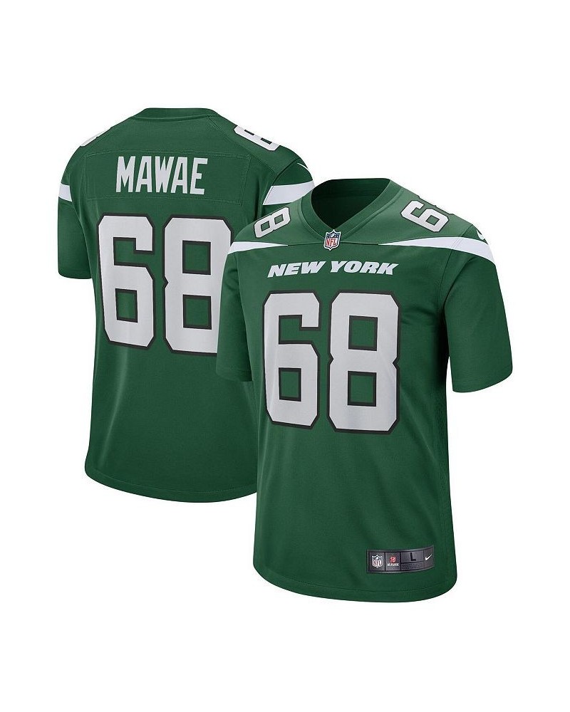 Men's Kevin Mawae Gotham Green New York Jets Game Retired Player Jersey $33.17 Jersey