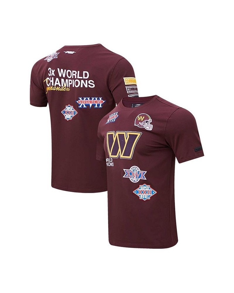 Men's Burgundy Washington Commanders Championship T-shirt $29.40 T-Shirts