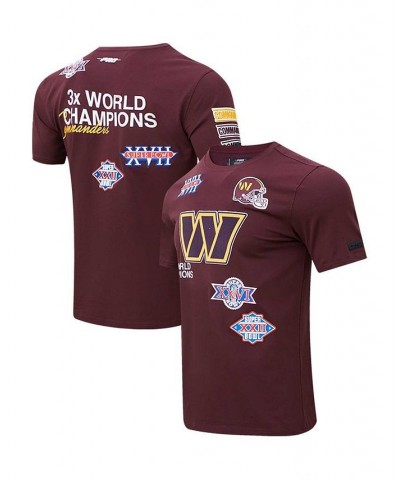 Men's Burgundy Washington Commanders Championship T-shirt $29.40 T-Shirts