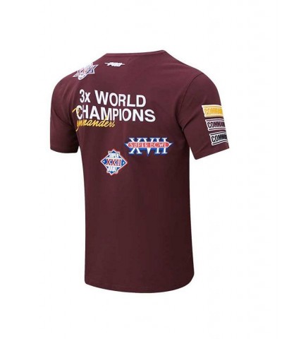 Men's Burgundy Washington Commanders Championship T-shirt $29.40 T-Shirts