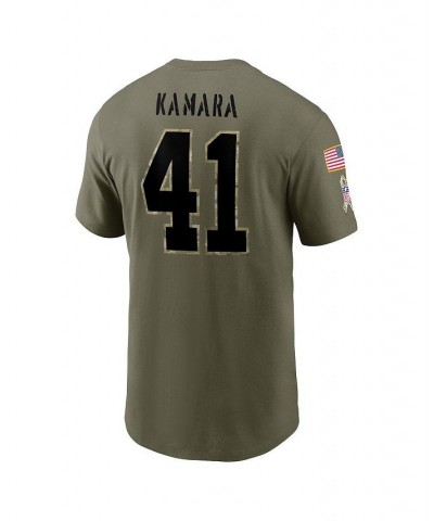 Men's Alvin Kamara Olive New Orleans Saints 2022 Salute To Service Name and Number T-shirt $18.06 T-Shirts