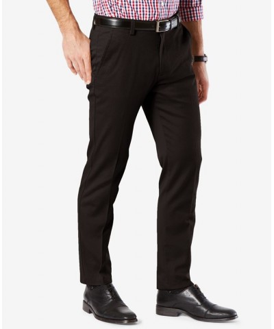 Men's Easy Slim Fit Khaki Stretch Pants Black $22.00 Pants