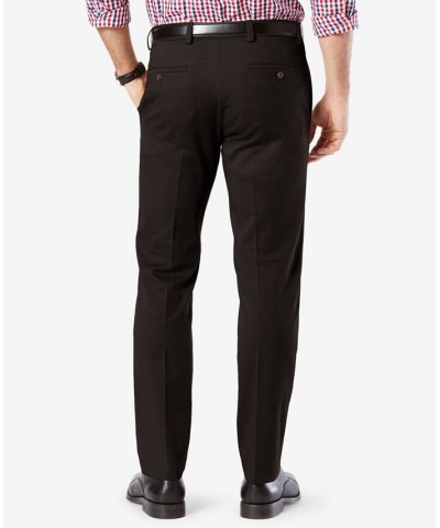 Men's Easy Slim Fit Khaki Stretch Pants Black $22.00 Pants