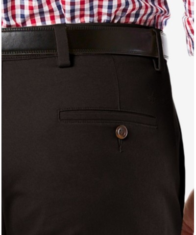 Men's Easy Slim Fit Khaki Stretch Pants Black $22.00 Pants