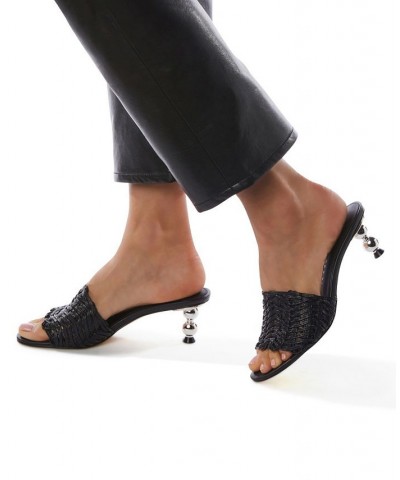 Women's The Beed Too Zig Zag Slip-On Dress Sandals Black $39.27 Shoes