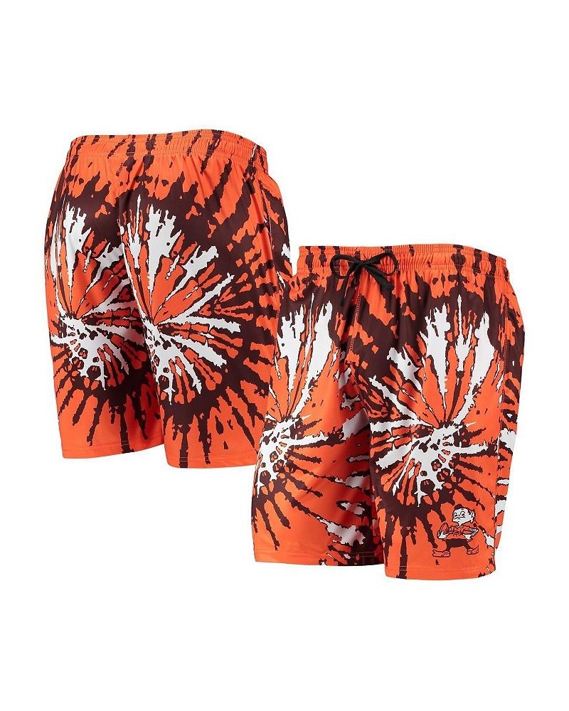 Men's Orange Cleveland Browns Retro Static Mesh Lounge Shorts $28.99 Shorts