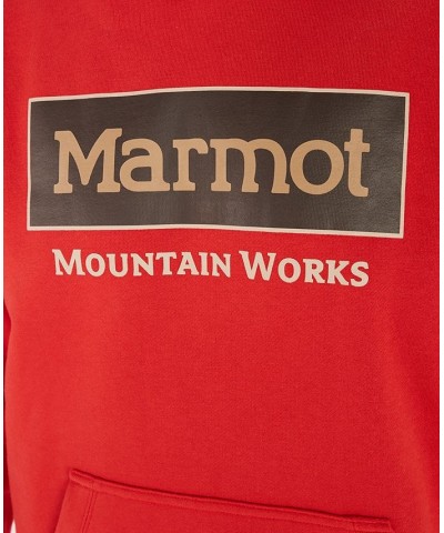 Men's Marmot Mountain Works Hoody Orange $22.54 Sweatshirt