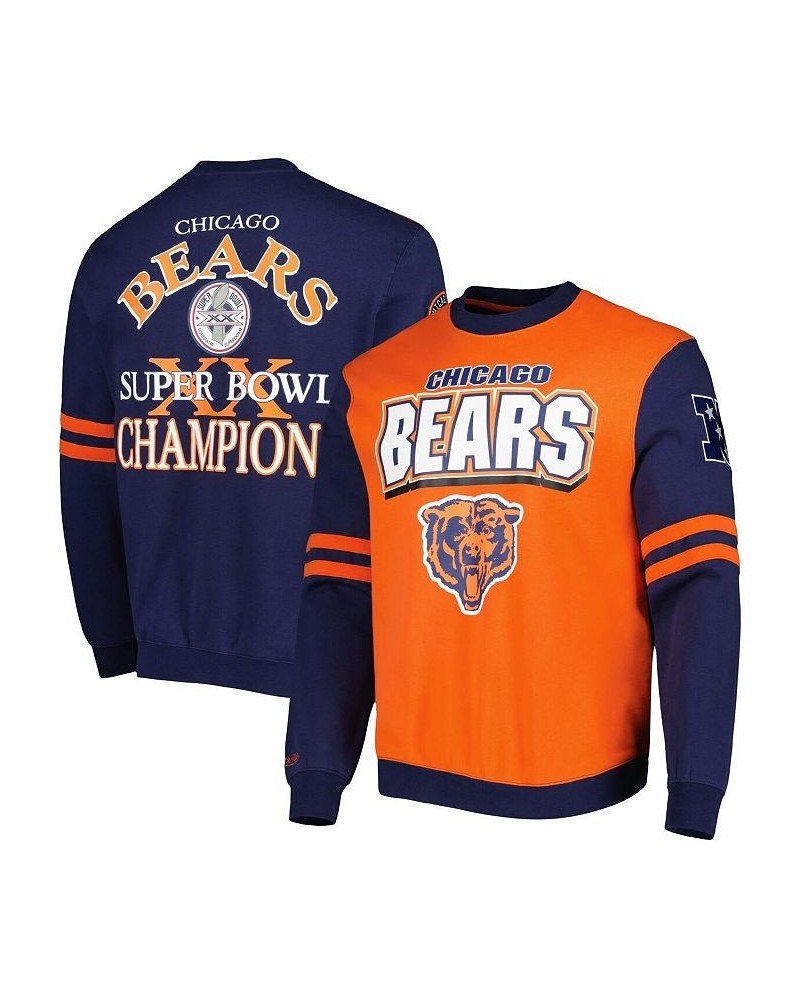 Men's Orange Chicago Bears All Over 2.0 Pullover Sweatshirt $54.00 Sweatshirt