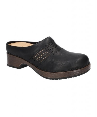 Women's Easy Works Sidra Slip Resistant Clogs Black $47.15 Shoes