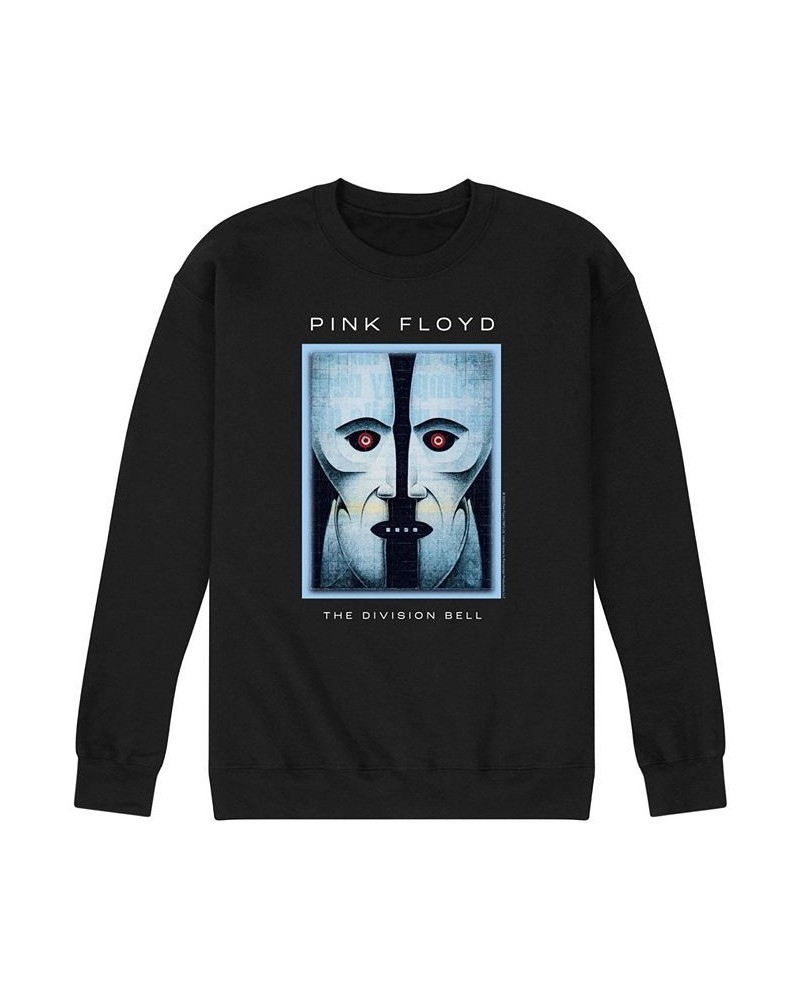 Men's Pink Floyd Division Bell Fleece T-shirt Black $29.14 T-Shirts