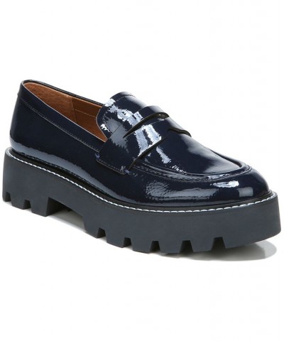 Balin Lug Sole Loafers Blue $43.60 Shoes