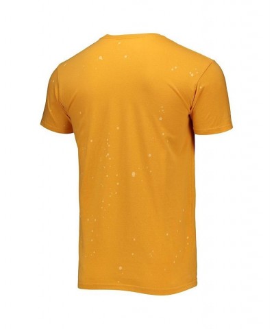 Men's Gold North Carolina A&T Aggies Bleach Splatter T-shirt $23.84 T-Shirts