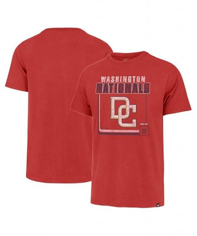 Men's Red Washington Nationals Borderline Franklin T-shirt $18.00 T-Shirts