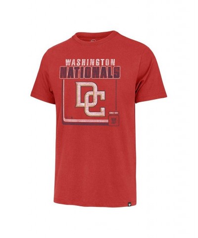 Men's Red Washington Nationals Borderline Franklin T-shirt $18.00 T-Shirts