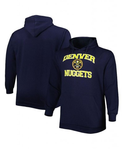 Men's Navy Denver Nuggets Big and Tall Heart and Soul Pullover Hoodie $40.00 Sweatshirt