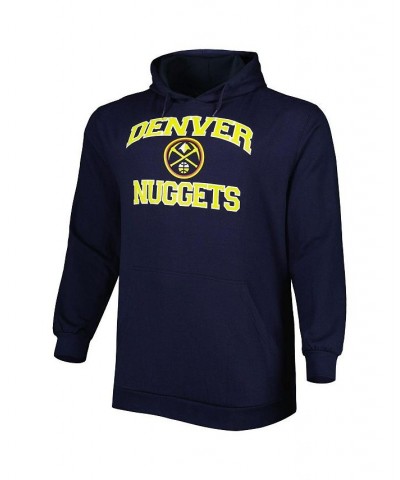 Men's Navy Denver Nuggets Big and Tall Heart and Soul Pullover Hoodie $40.00 Sweatshirt