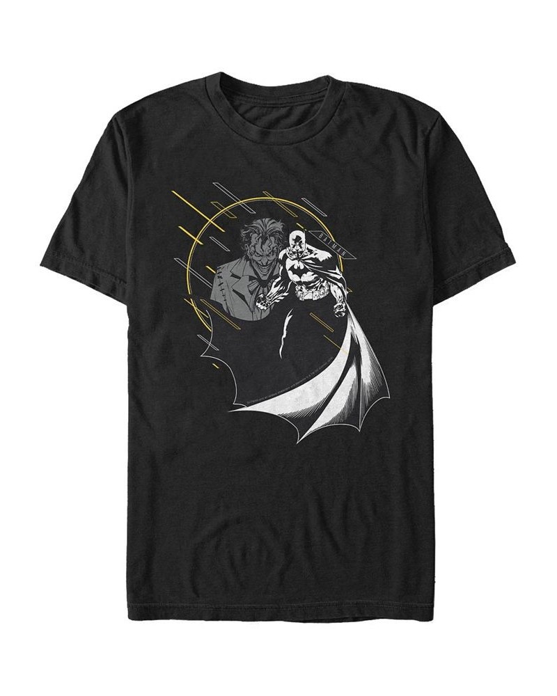 Men's Batman Little Yellow Short Sleeve T-shirt Black $15.75 T-Shirts