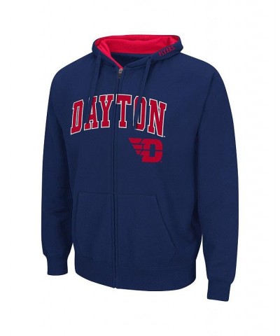 Men's Navy Dayton Flyers Arch Logo 3.0 Full-Zip Hoodie $26.78 Sweatshirt